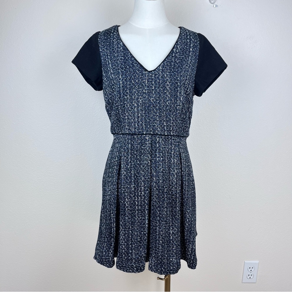 Banana Republic Dress Womens Six Petite Mini Tweed Schoolgirl Academia Preppy